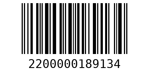 Штрихкод 2200000189134