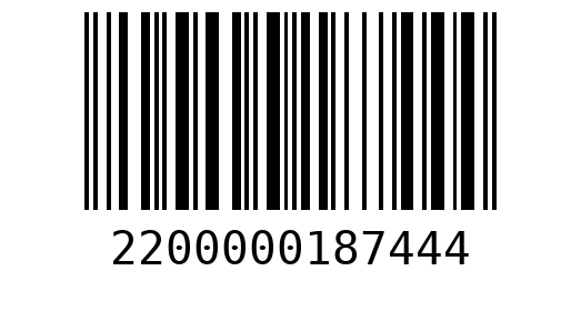 Штрихкод 2200000187444