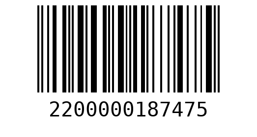 Штрихкод 2200000187475