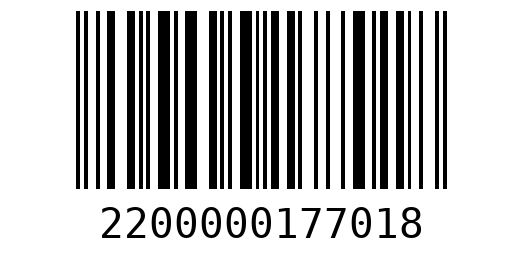 Штрихкод 2200000177018