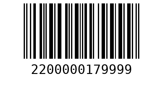 Штрихкод 2200000179999