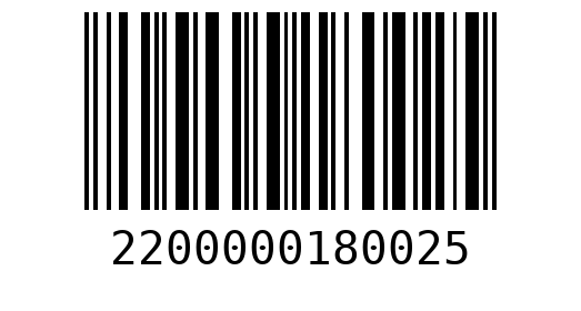 Штрихкод 2200000180025
