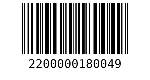 Штрихкод 2200000180049