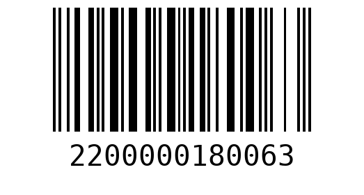 Штрихкод 2200000180063