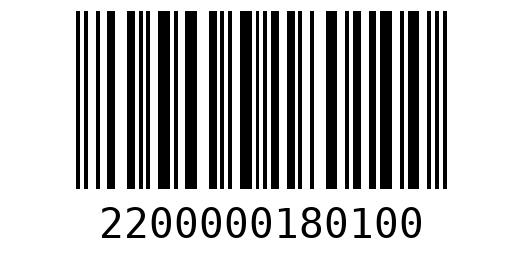 Штрихкод 2200000180100