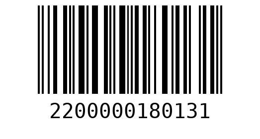 Штрихкод 2200000180131