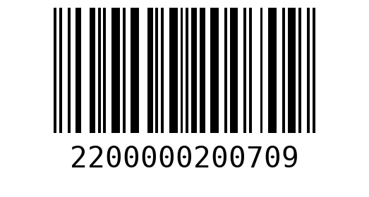Штрихкод 2200000200709