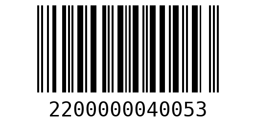 Штрихкод 2200000040053