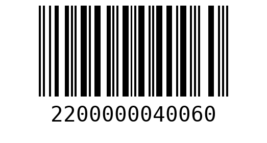 Штрихкод 2200000040060