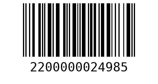 Штрихкод 2200000024985