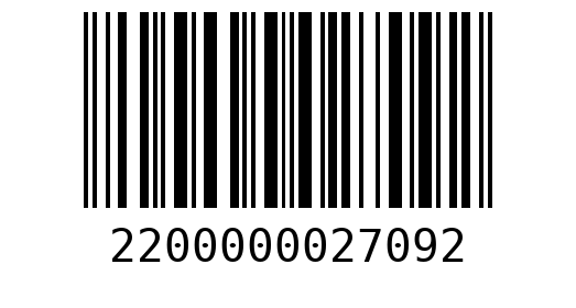 Штрихкод 2200000027092