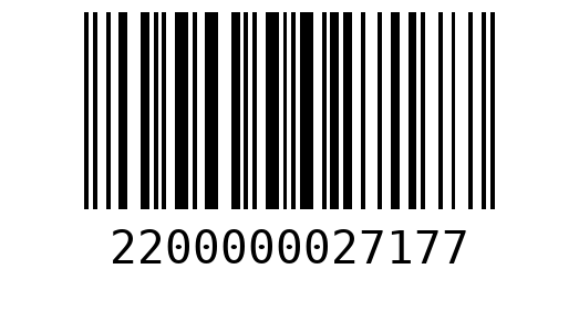 Штрихкод 2200000027177