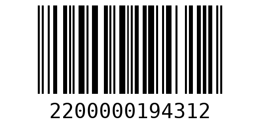 Штрихкод 2200000194312