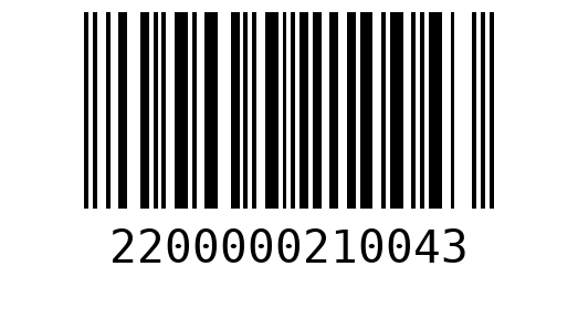 Штрихкод 2200000210043