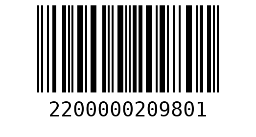 Штрихкод 2200000209801