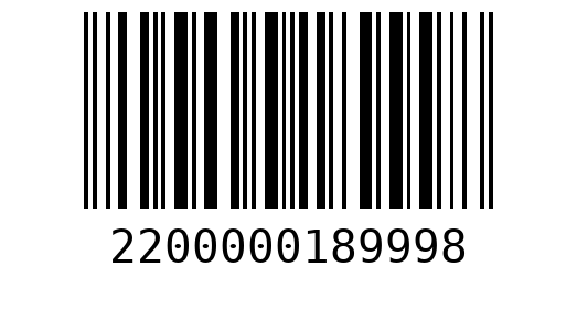 Штрихкод 2200000189998