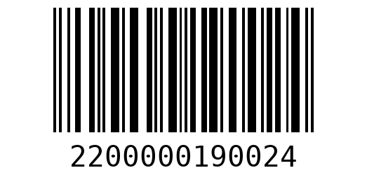 Штрихкод 2200000190024