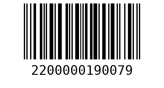 Штрихкод 2200000190079