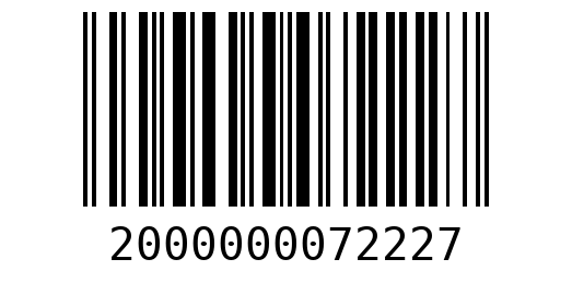 Штрихкод 2000000072227