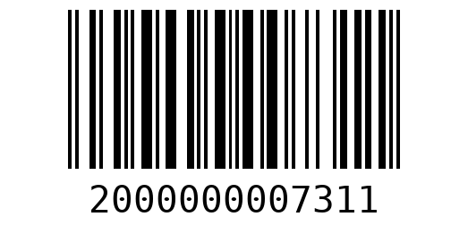 Штрихкод 2000000007311
