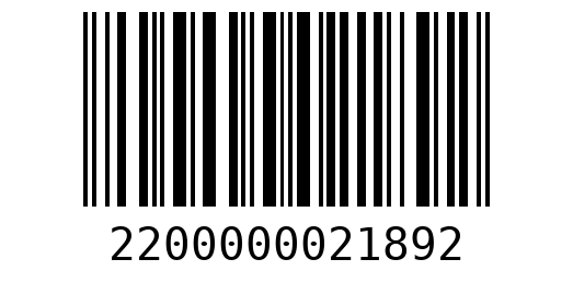 Штрихкод 2200000021892