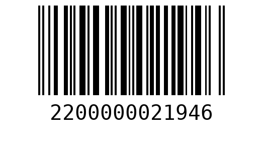 Штрихкод 2200000021946