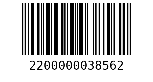 Штрихкод 2200000038562
