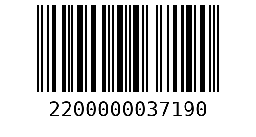 Штрихкод 2200000037190