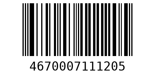 Штрихкод 4670007111205
