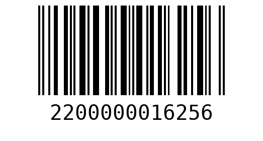 Штрихкод 2200000016256