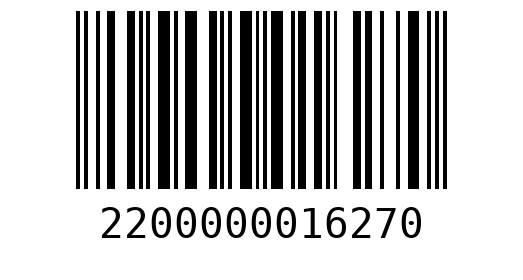 Штрихкод 2200000016270