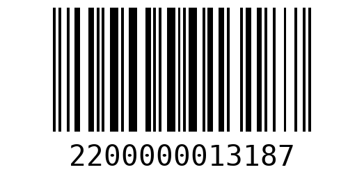 Штрихкод 2200000013187