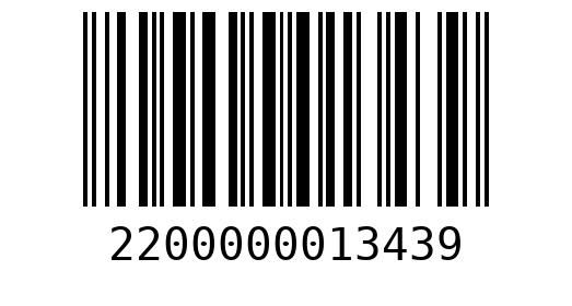 Штрихкод 2200000013439