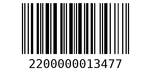 Штрихкод 2200000013477