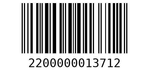 Штрихкод 2200000013712