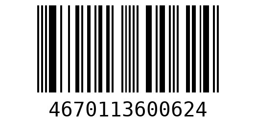 Штрихкод 4670113600624