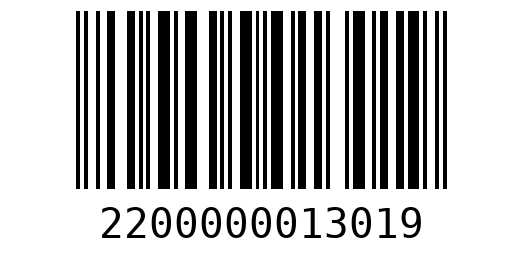 Штрихкод 2200000013019