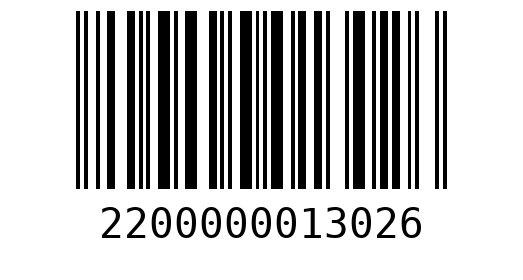 Штрихкод 2200000013026
