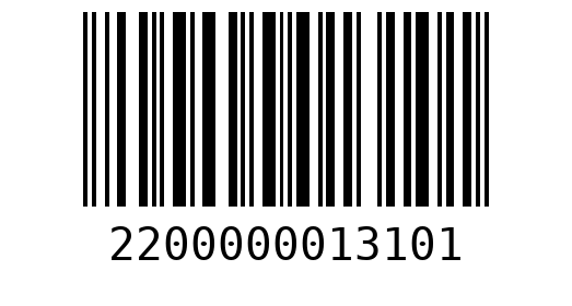 Штрихкод 2200000013101