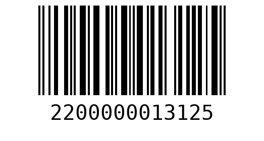 Штрихкод 2200000013125