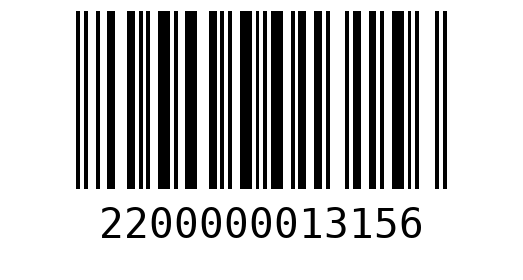 Штрихкод 2200000013156