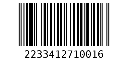 Штрихкод 2233412710016