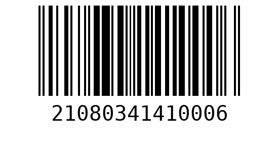 Штрихкод 21080341410000