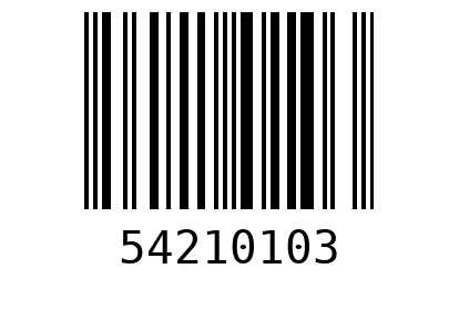 Штрихкод 54210103