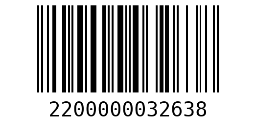 Штрихкод 2200000032638