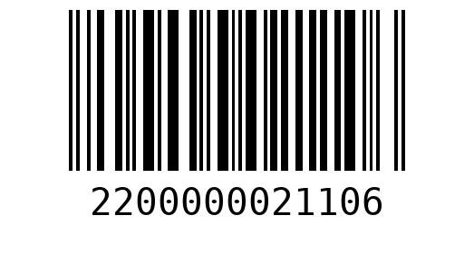Штрихкод 2200000021106
