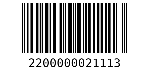 Штрихкод 2200000021113