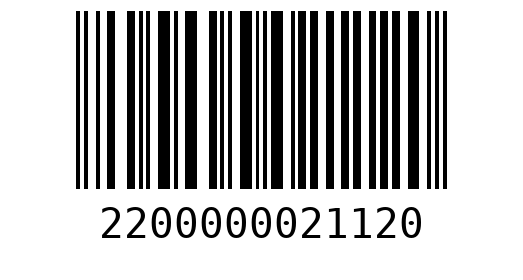 Штрихкод 2200000021120