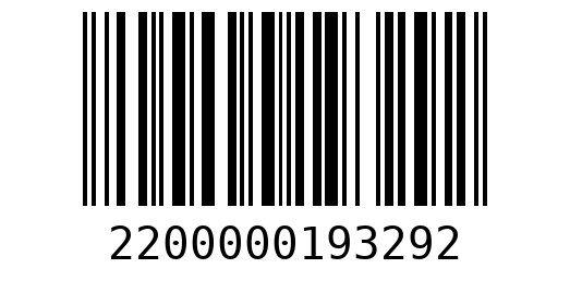 Штрихкод 2200000193292