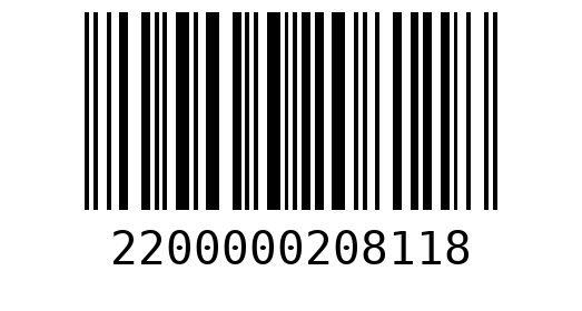 Штрихкод 2200000208118